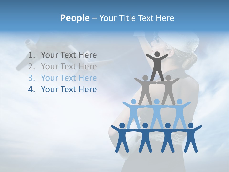 Heaven Dress Woman PowerPoint Template