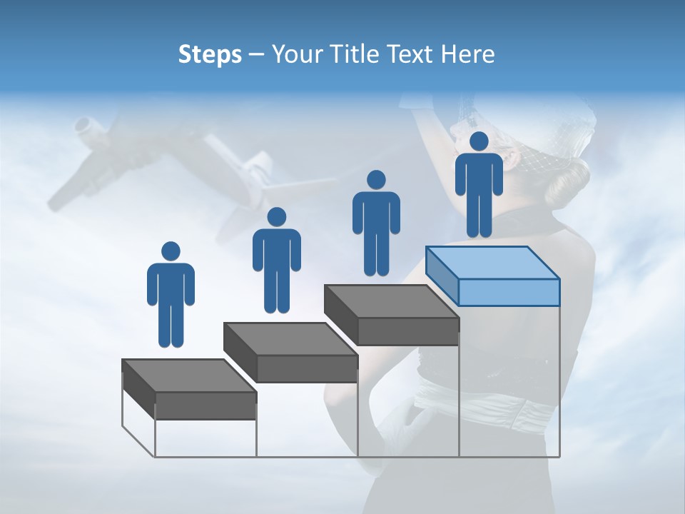 Heaven Dress Woman PowerPoint Template