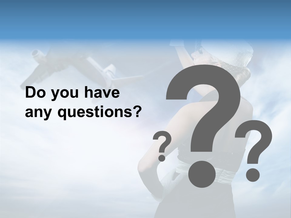 Heaven Dress Woman PowerPoint Template