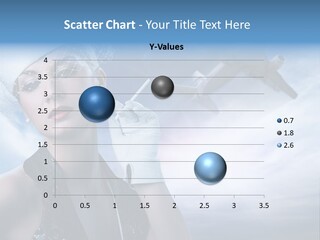 Cloud Female Flying PowerPoint Template