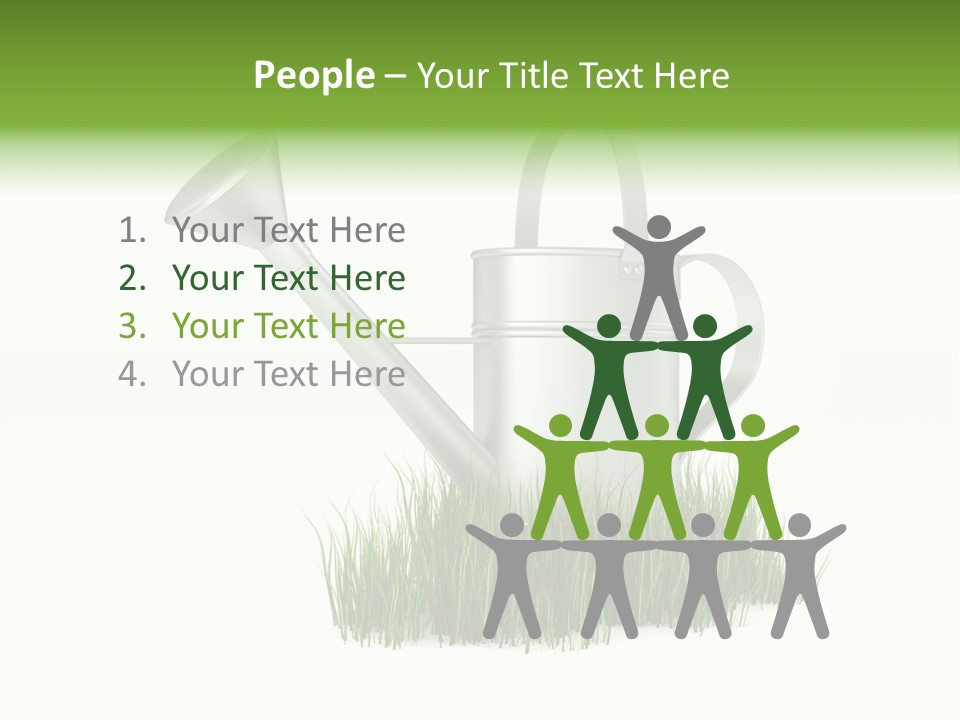 Human Background Freshness PowerPoint Template