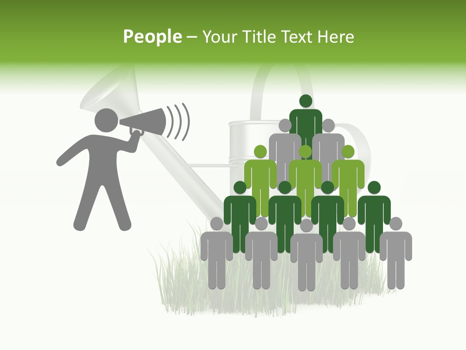 Human Background Freshness PowerPoint Template