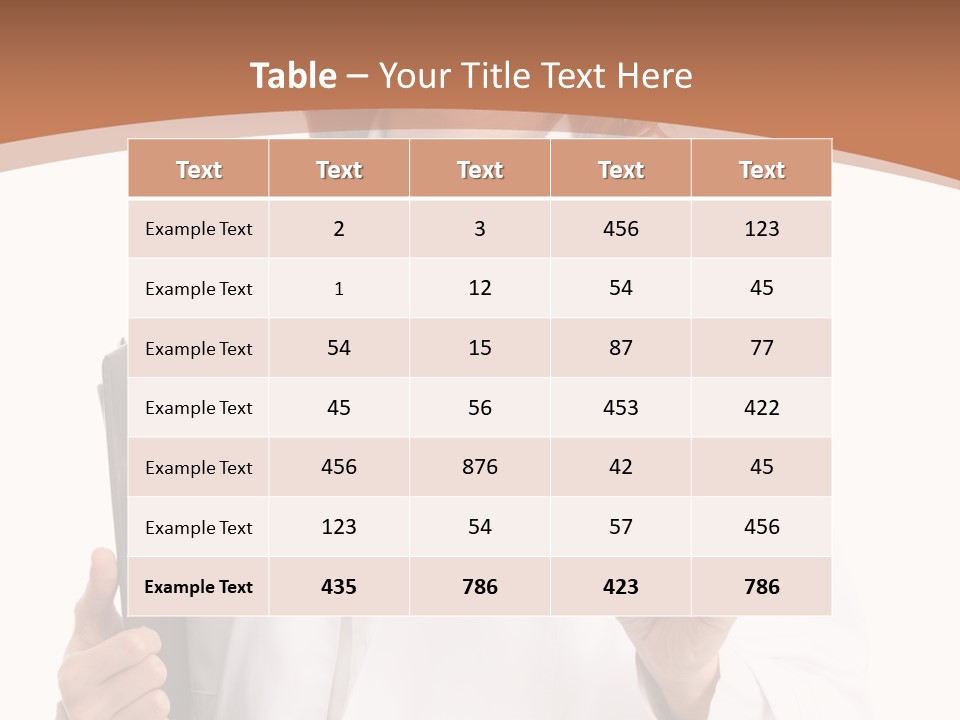 A Woman Doctor With A Stethoscope In Her Hand PowerPoint Template