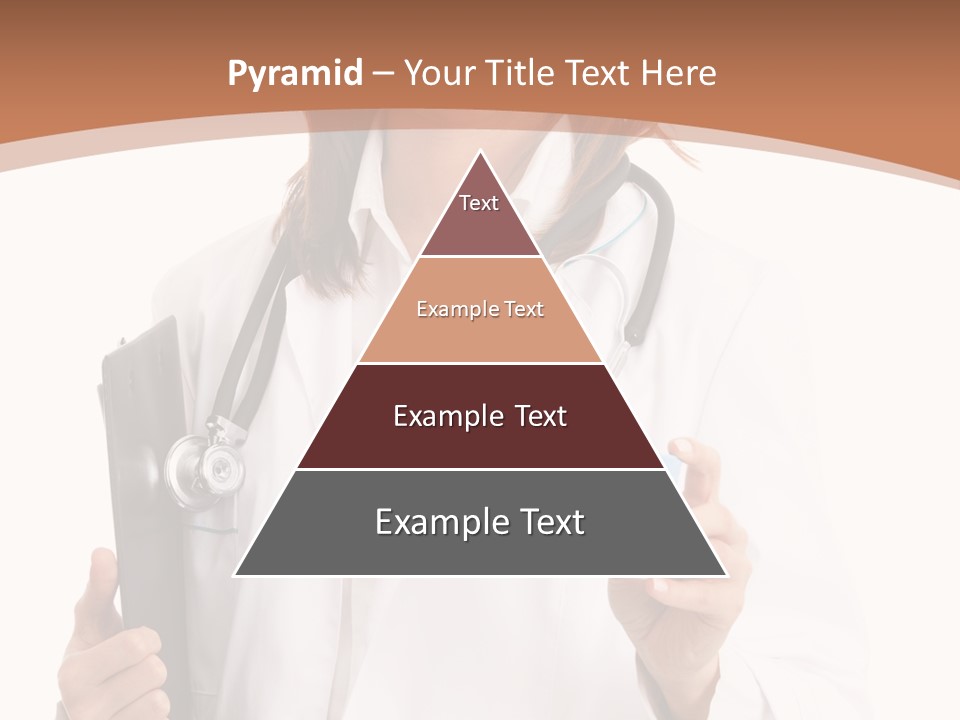 A Woman Doctor With A Stethoscope In Her Hand PowerPoint Template