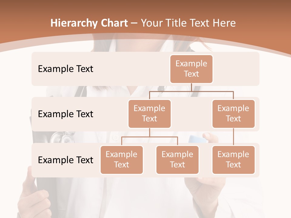 A Woman Doctor With A Stethoscope In Her Hand PowerPoint Template