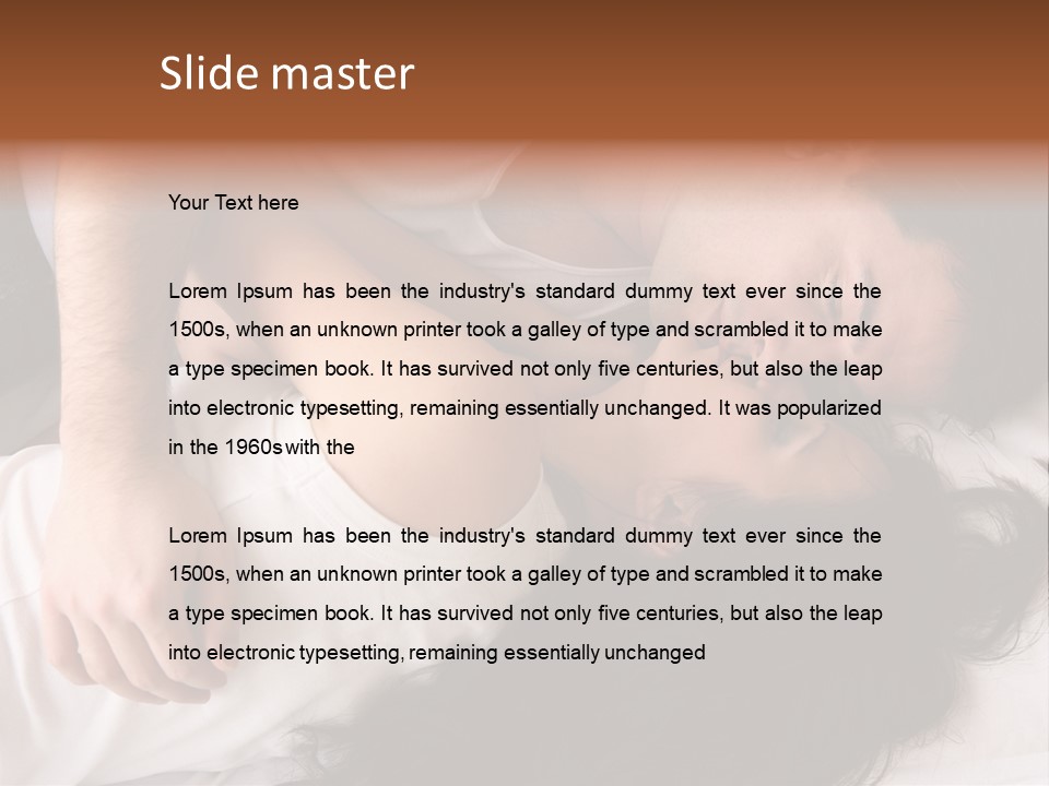 Photo Body Sleeping PowerPoint Template
