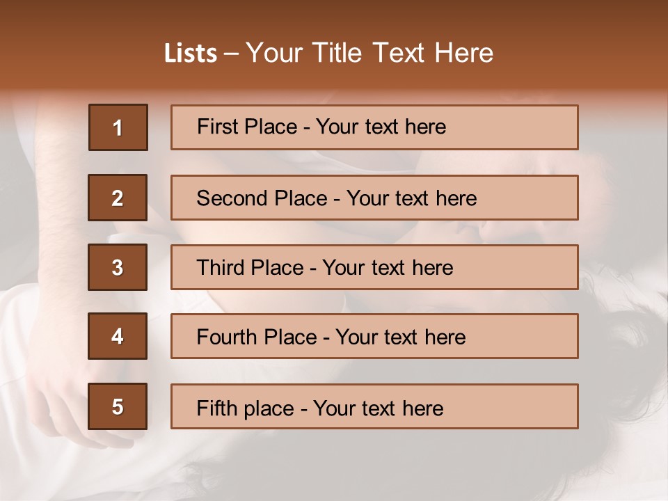 Photo Body Sleeping PowerPoint Template