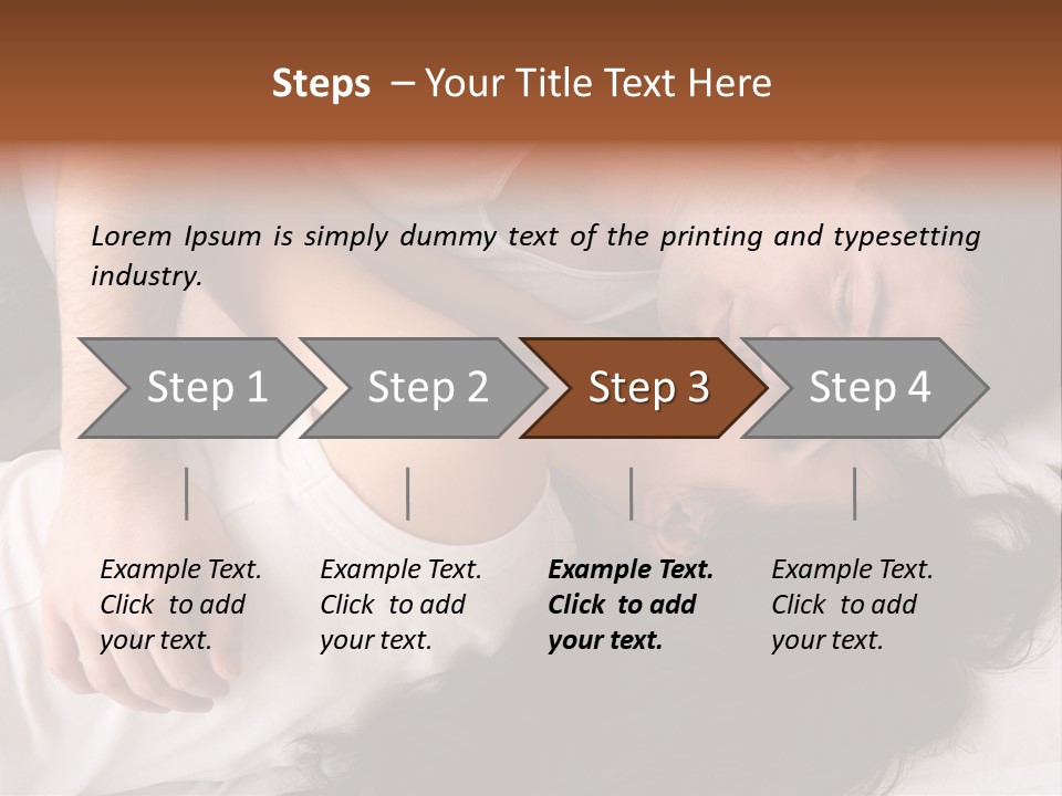 Photo Body Sleeping PowerPoint Template