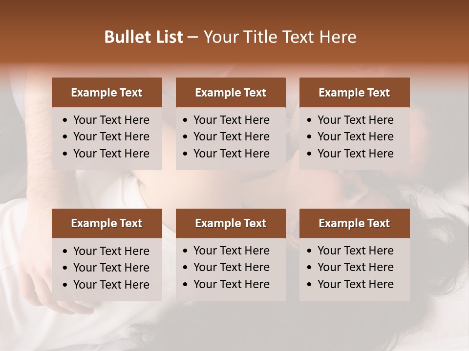 Photo Body Sleeping PowerPoint Template