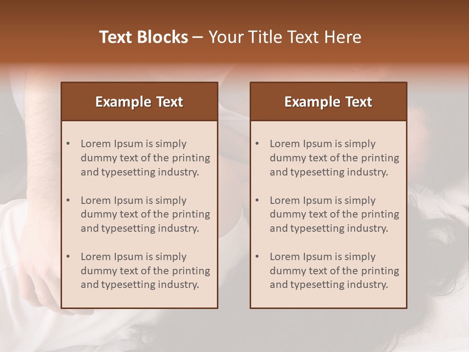 Photo Body Sleeping PowerPoint Template
