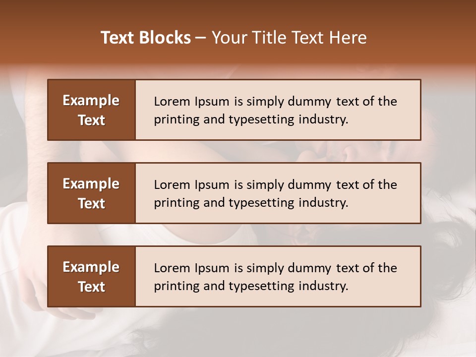 Photo Body Sleeping PowerPoint Template