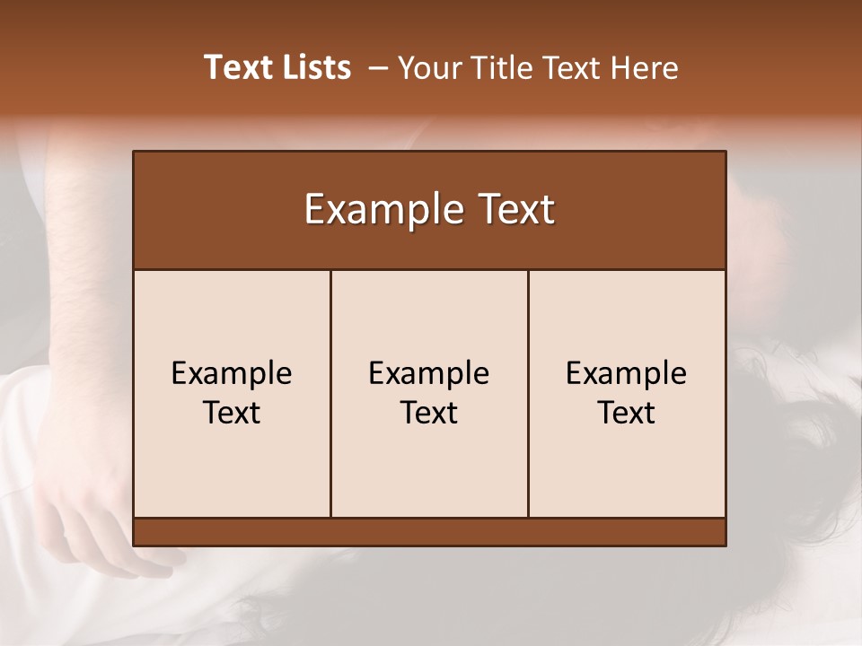 Photo Body Sleeping PowerPoint Template