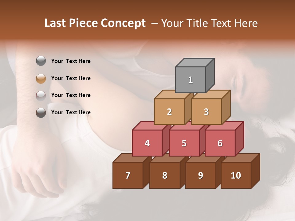 Photo Body Sleeping PowerPoint Template