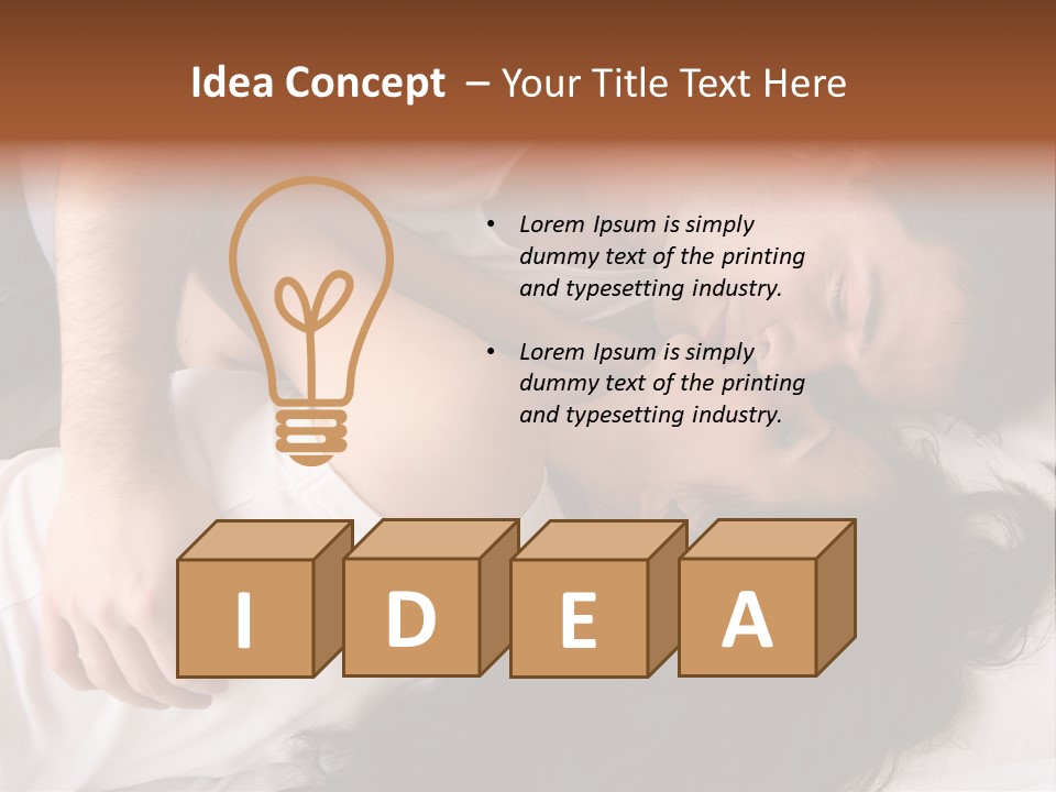 Photo Body Sleeping PowerPoint Template