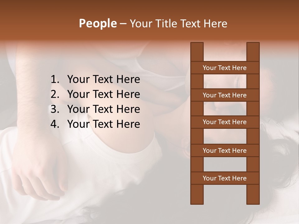 Photo Body Sleeping PowerPoint Template