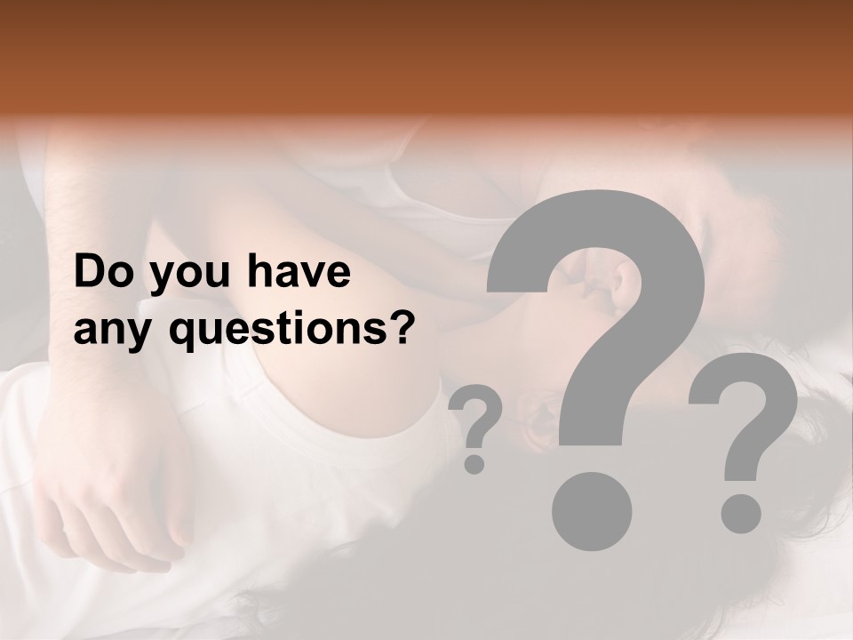 Photo Body Sleeping PowerPoint Template