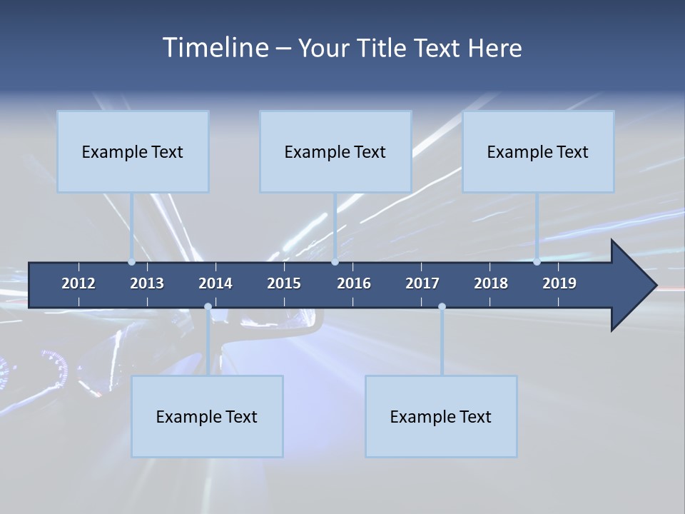 Scene Highway Transportation PowerPoint Template
