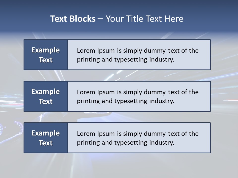 Scene Highway Transportation PowerPoint Template