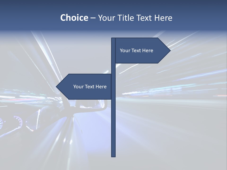Scene Highway Transportation PowerPoint Template