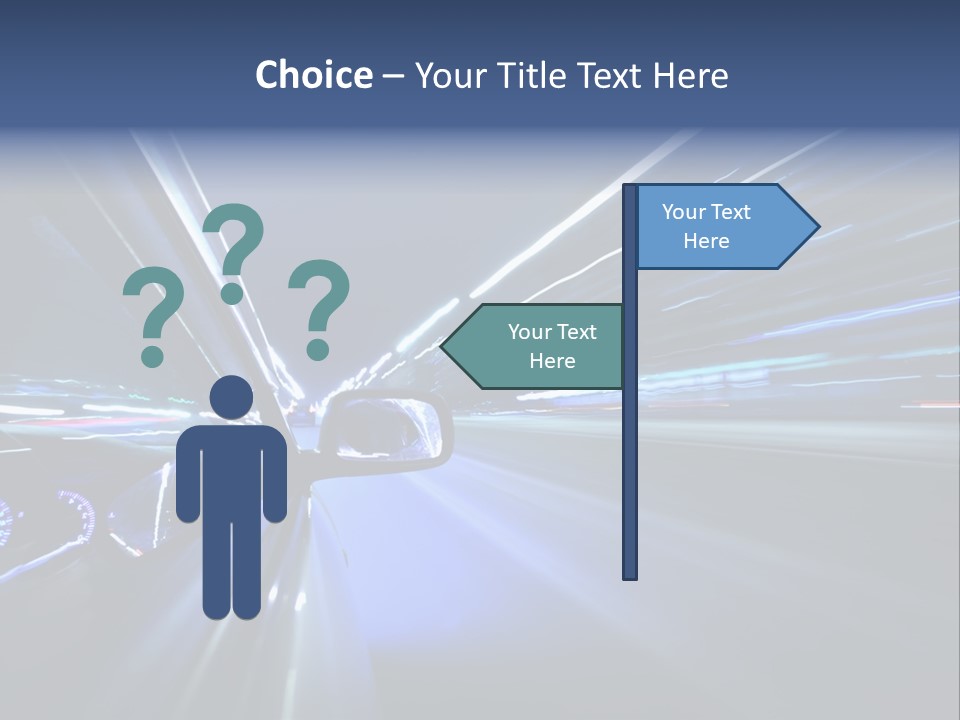 Scene Highway Transportation PowerPoint Template