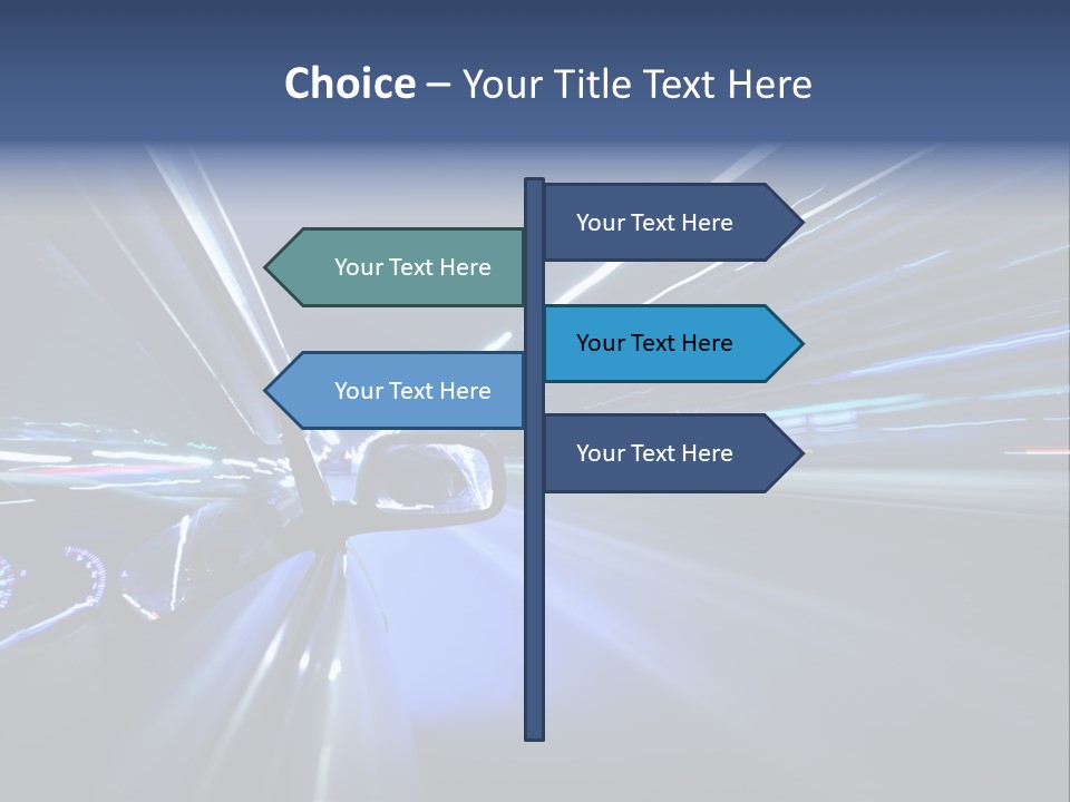 Scene Highway Transportation PowerPoint Template