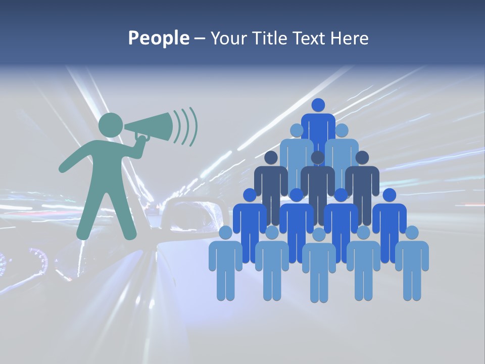 Scene Highway Transportation PowerPoint Template