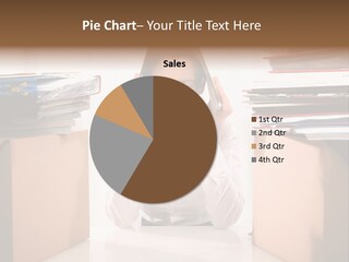 Manager Caucasian Pile PowerPoint Template