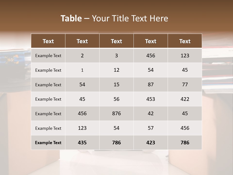 Manager Caucasian Pile PowerPoint Template