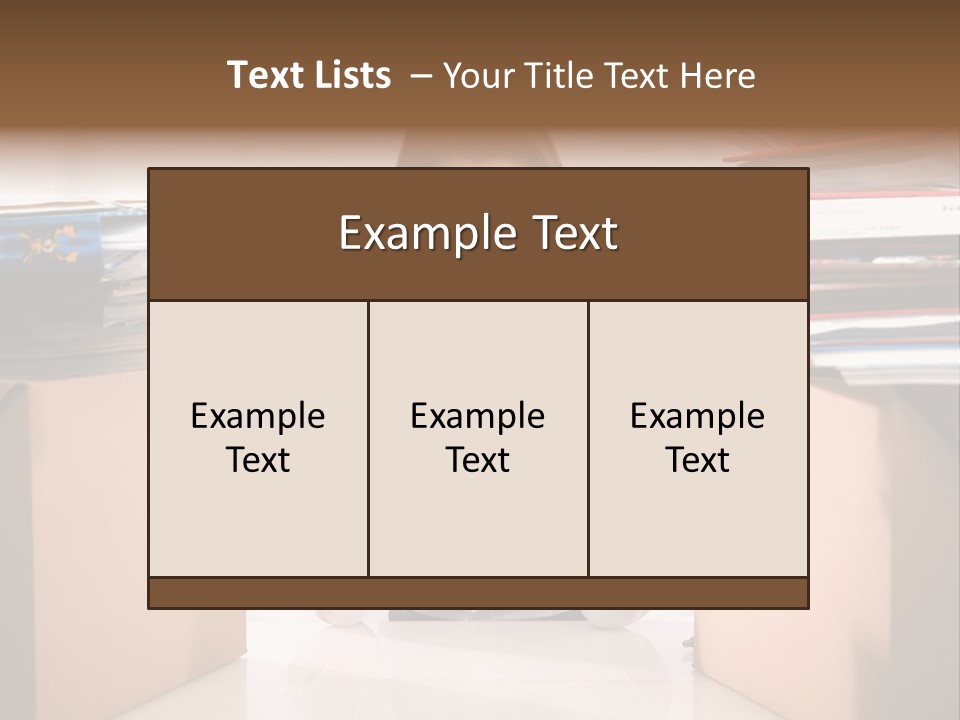 Manager Caucasian Pile PowerPoint Template