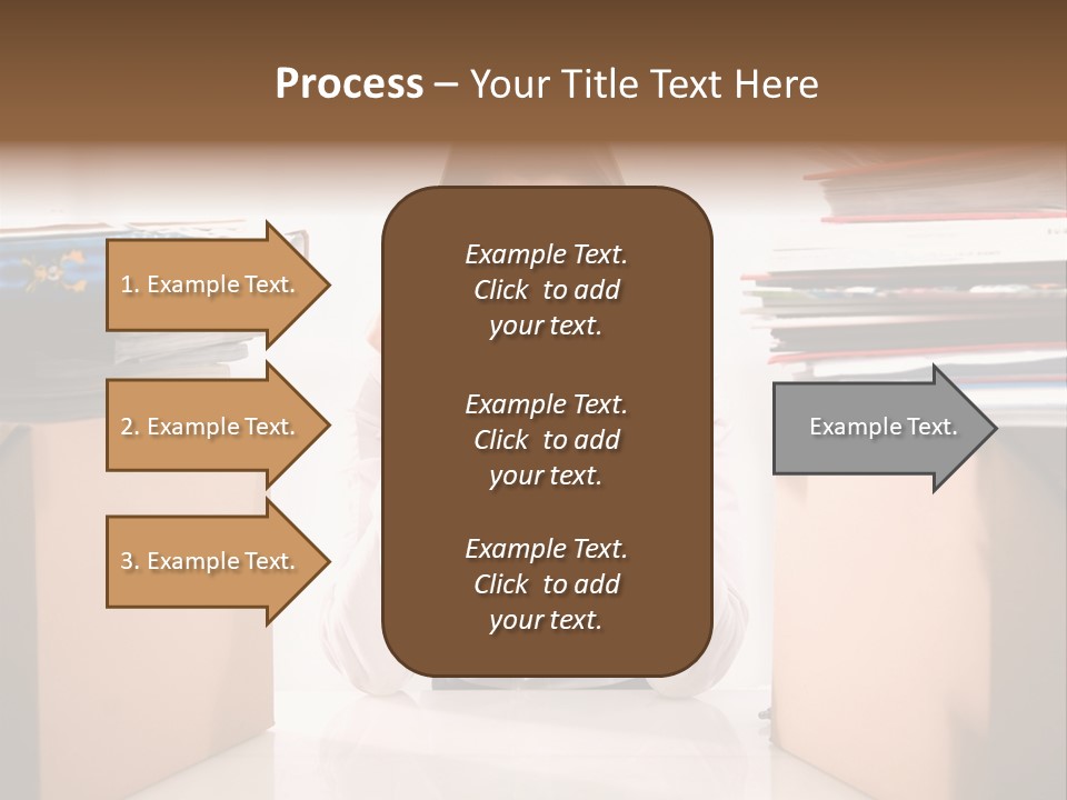 Manager Caucasian Pile PowerPoint Template