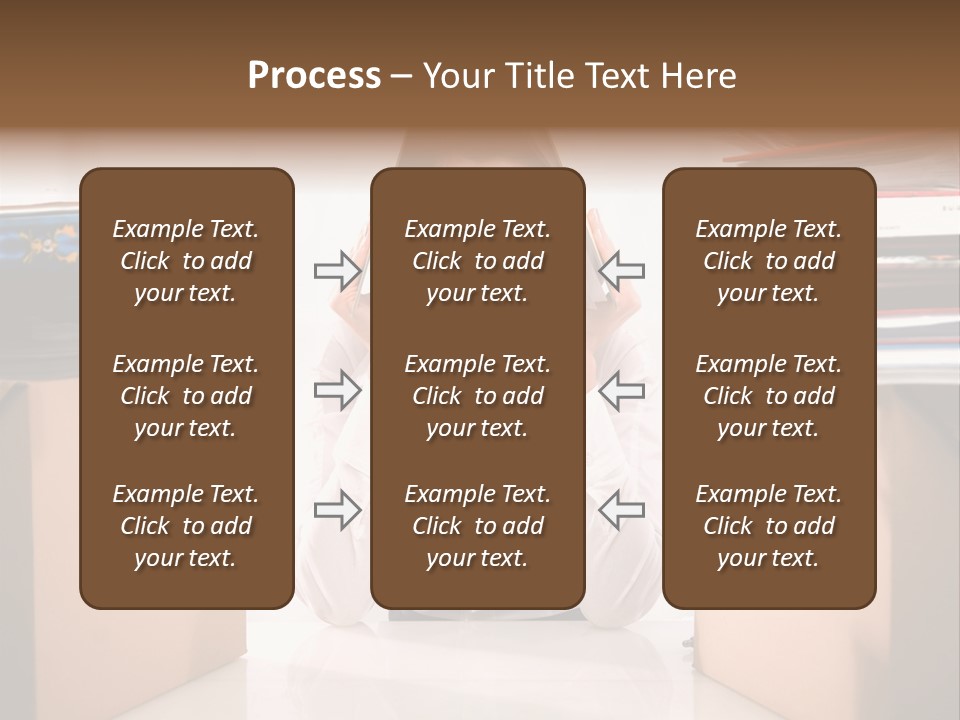 Manager Caucasian Pile PowerPoint Template