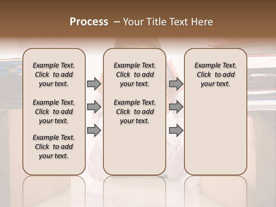 Manager Caucasian Pile PowerPoint Template
