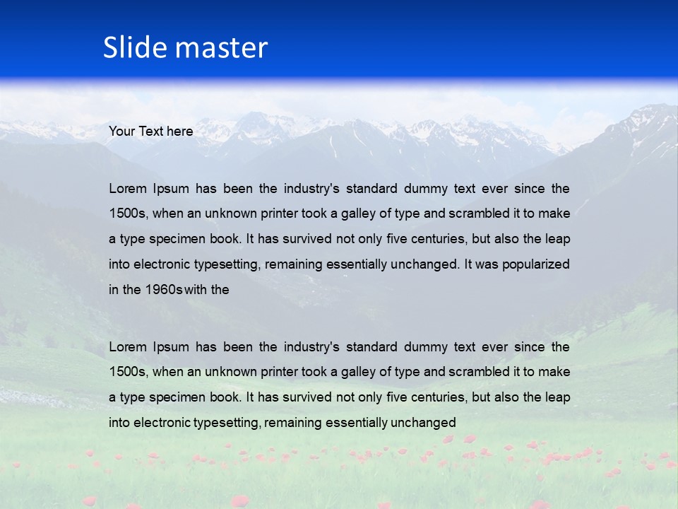 Meadow Flower Spring PowerPoint Template