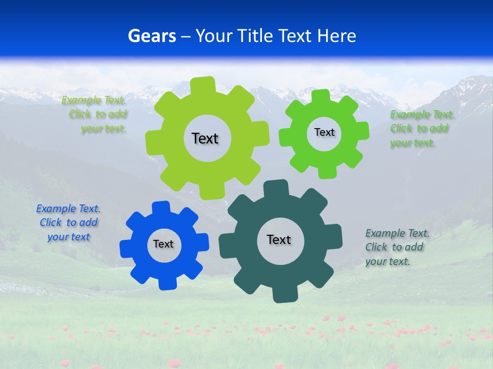 Meadow Flower Spring PowerPoint Template