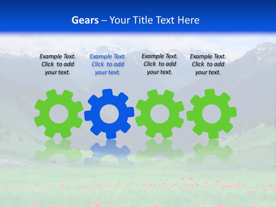 Meadow Flower Spring PowerPoint Template