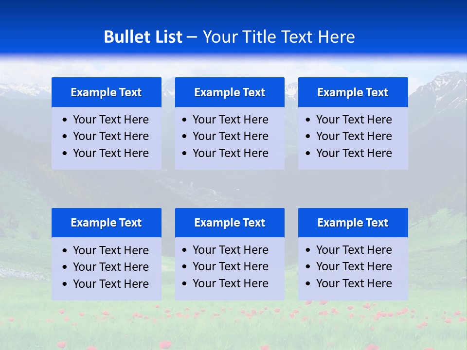 Meadow Flower Spring PowerPoint Template