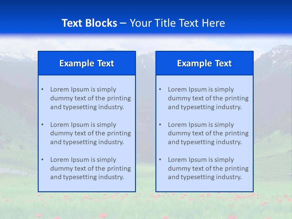 Meadow Flower Spring PowerPoint Template