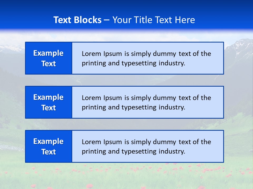 Meadow Flower Spring PowerPoint Template