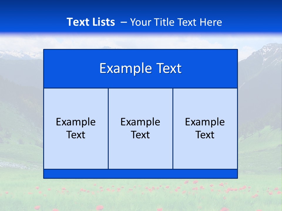 Meadow Flower Spring PowerPoint Template