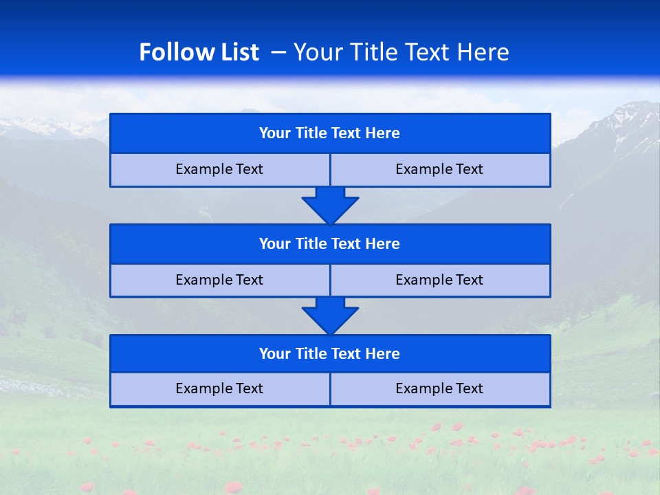 Meadow Flower Spring PowerPoint Template