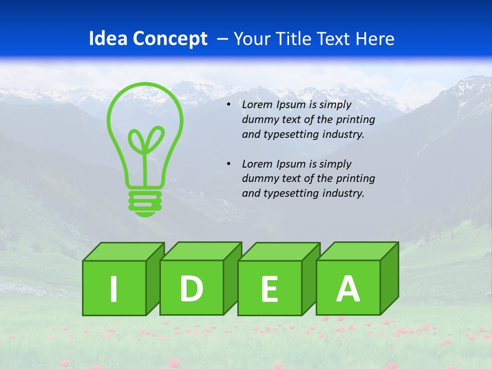 Meadow Flower Spring PowerPoint Template