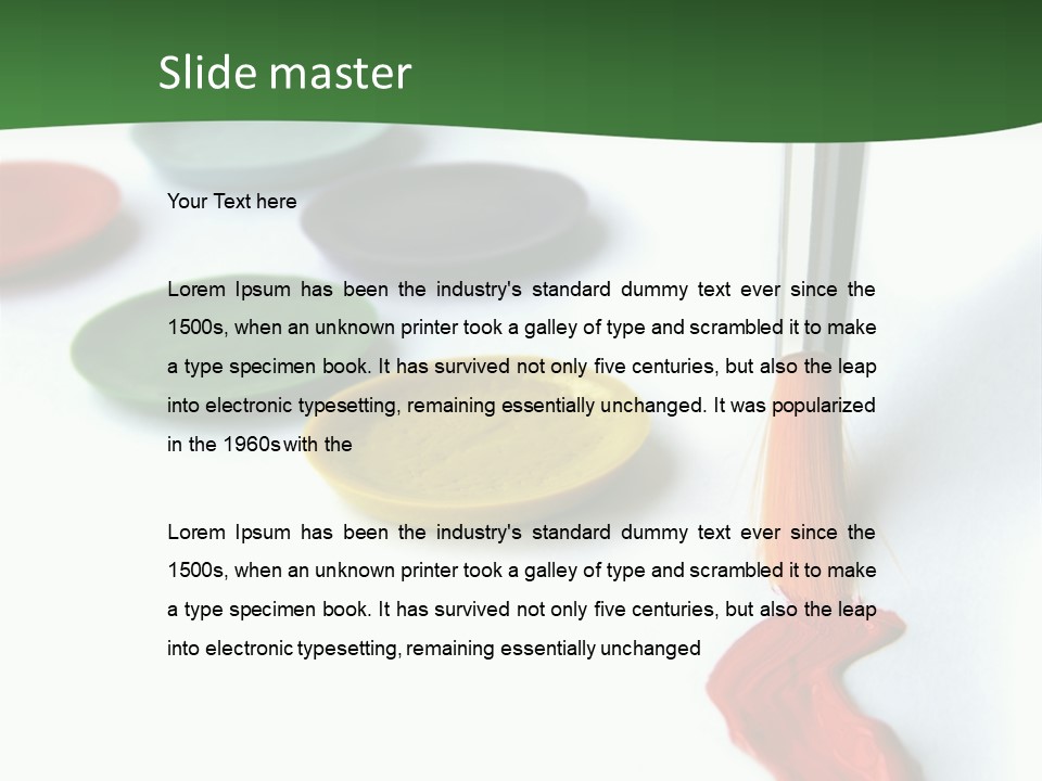 Design Draw Blue PowerPoint Template