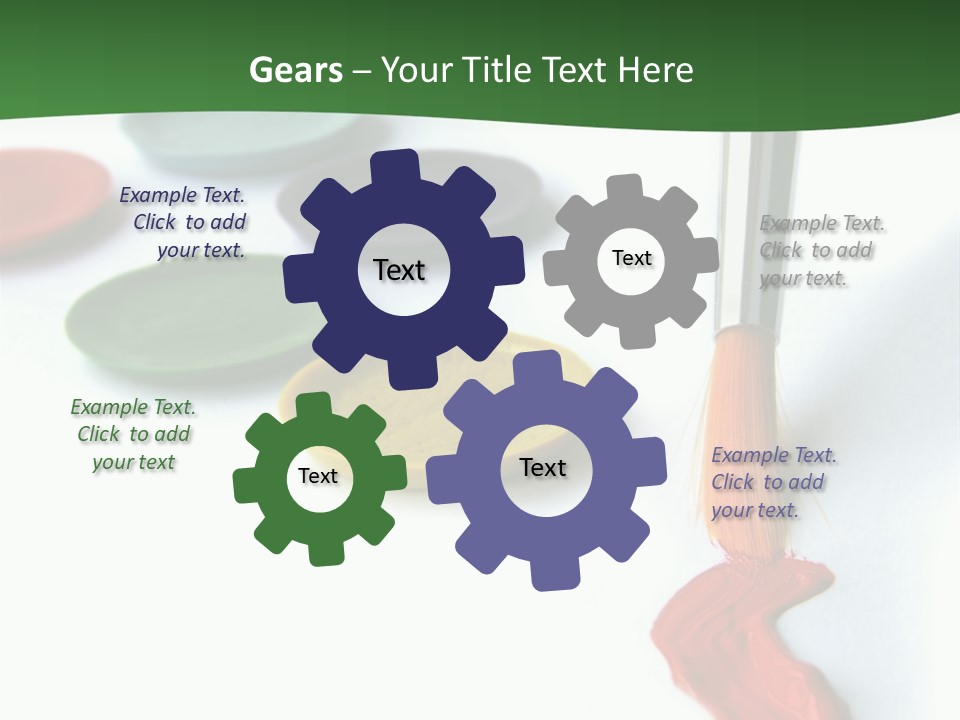 Design Draw Blue PowerPoint Template