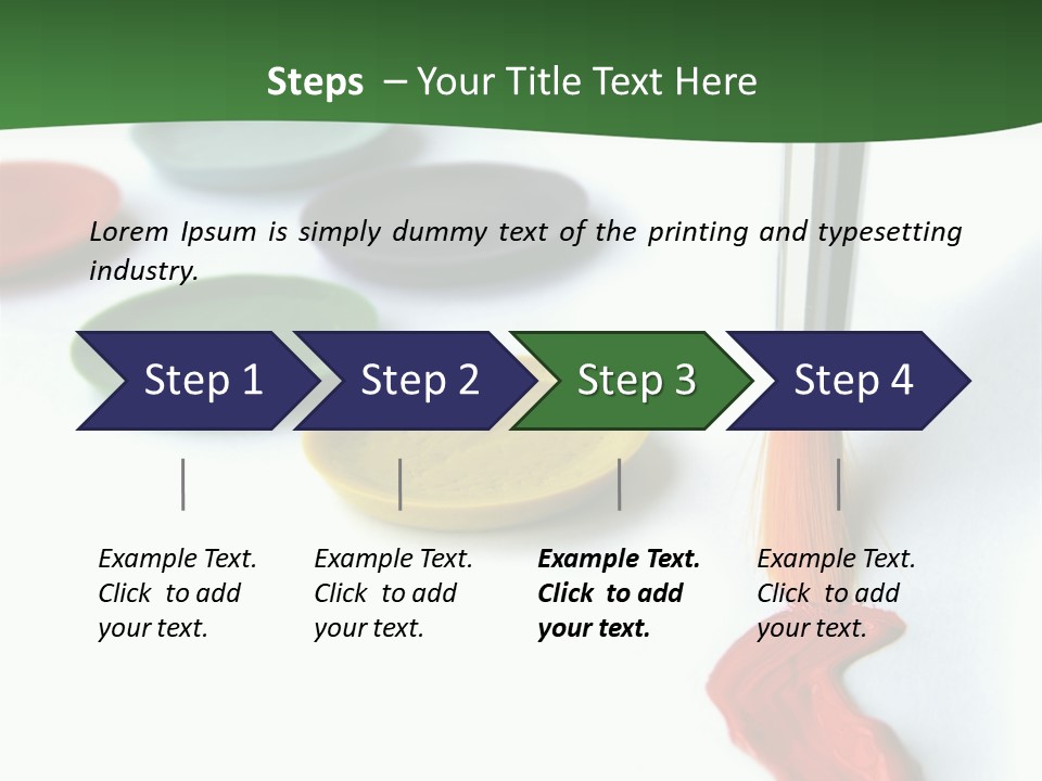 Design Draw Blue PowerPoint Template