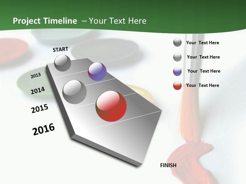 Design Draw Blue PowerPoint Template
