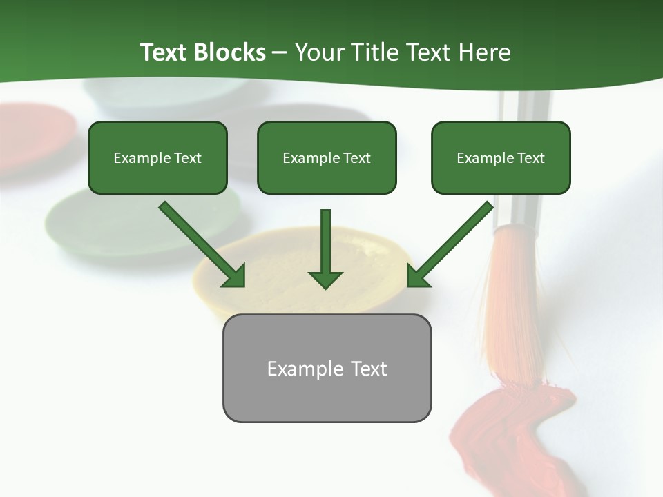 Design Draw Blue PowerPoint Template