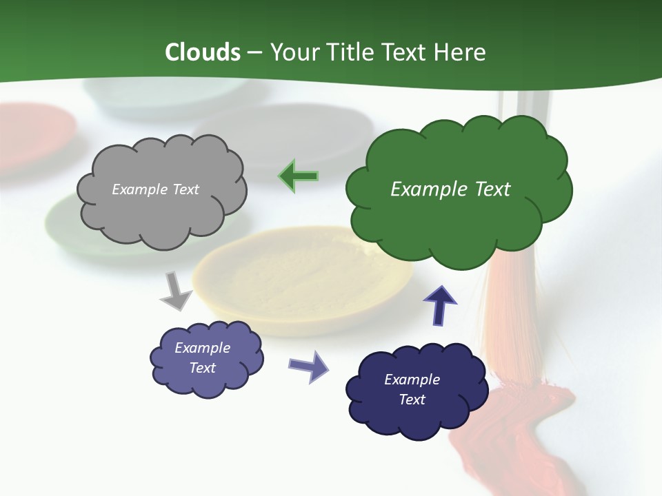 Design Draw Blue PowerPoint Template