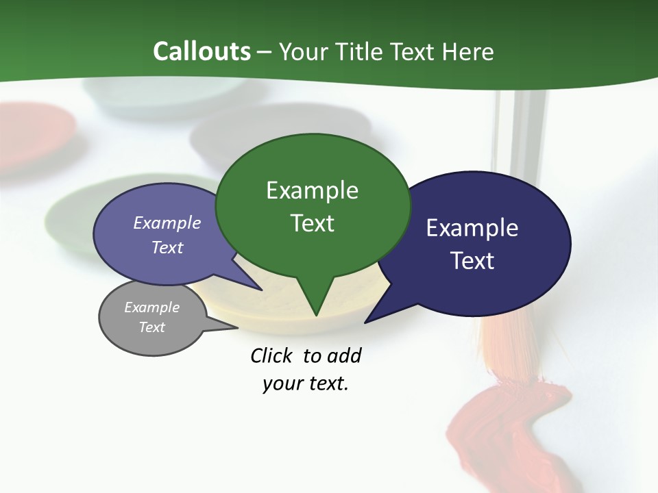 Design Draw Blue PowerPoint Template