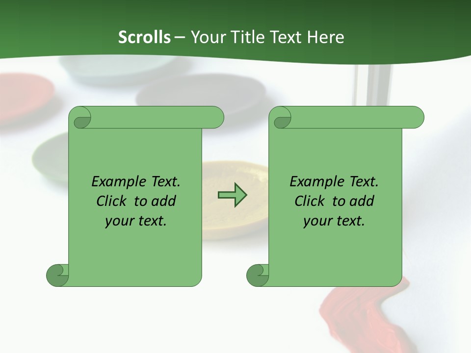 Design Draw Blue PowerPoint Template