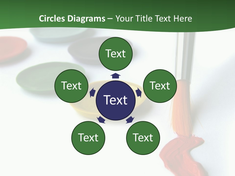 Design Draw Blue PowerPoint Template